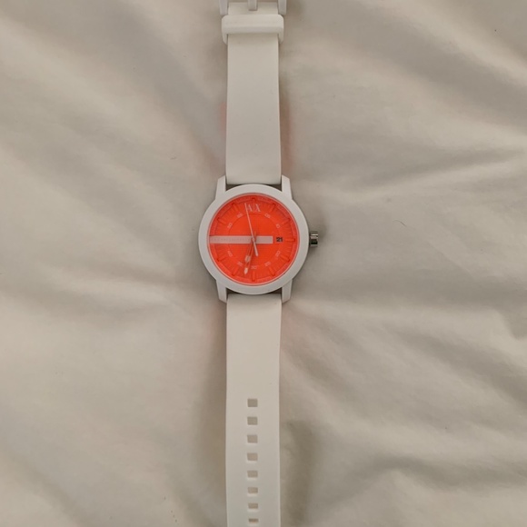 Armani Exchange White and Orange Watch - Picture 4 of 4
